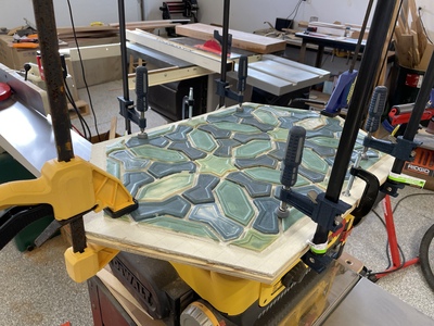 Laminated to Plywood